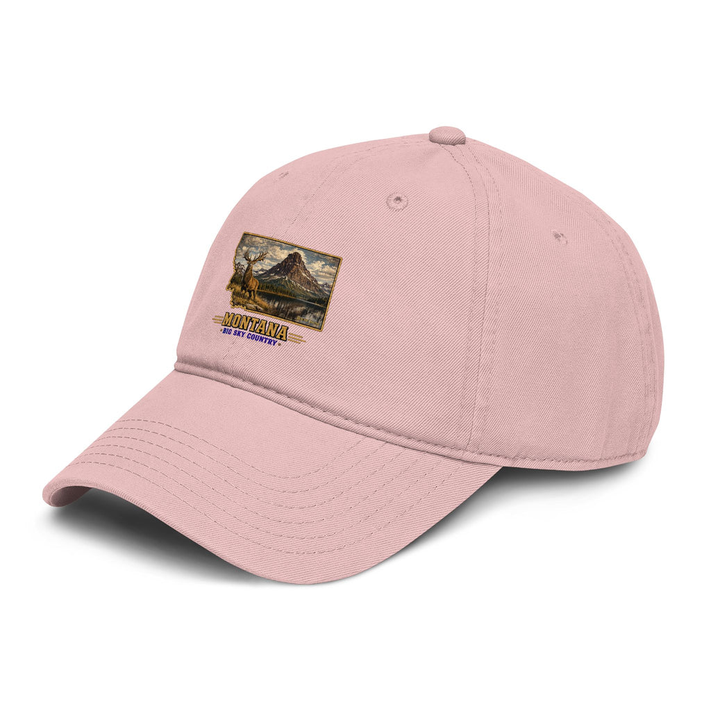 Montana Elk Baseball Cap – Soft Washed Vintage Big Sky Country Hat