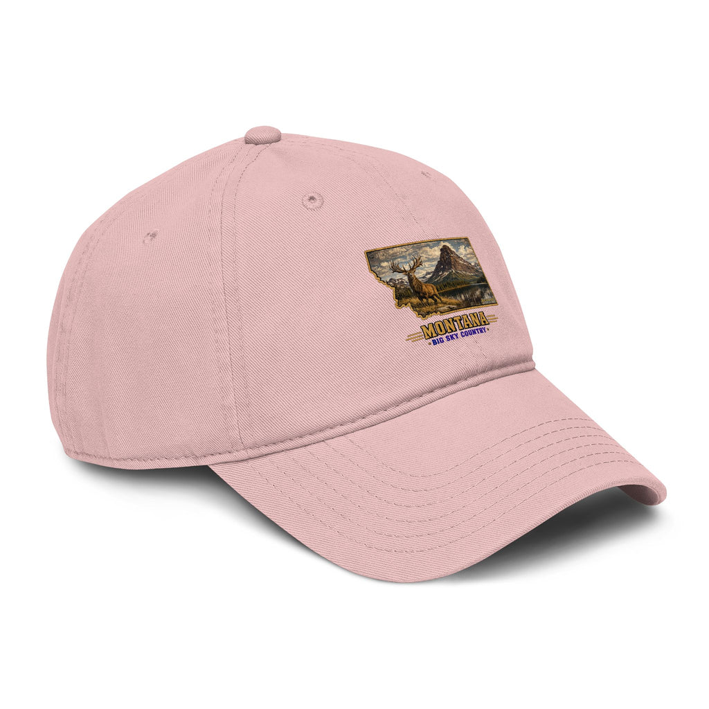 Montana Elk Baseball Cap – Soft Washed Vintage Big Sky Country Hat