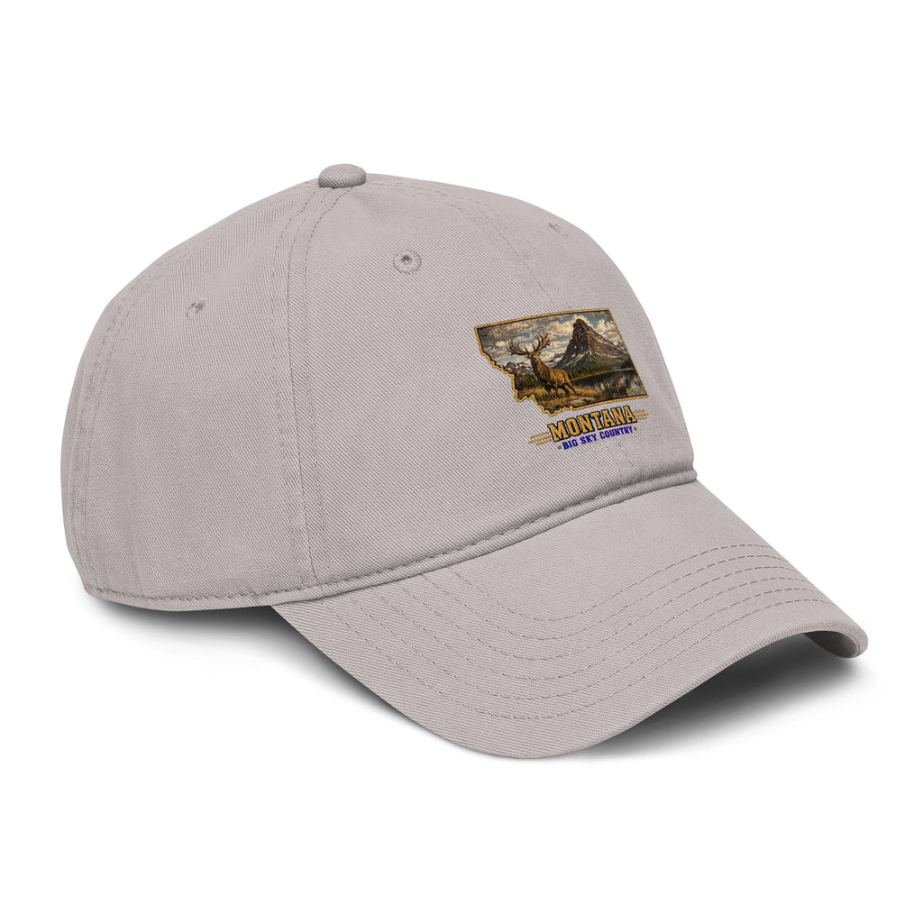 Montana Elk Baseball Cap – Soft Washed Vintage Big Sky Country Hat