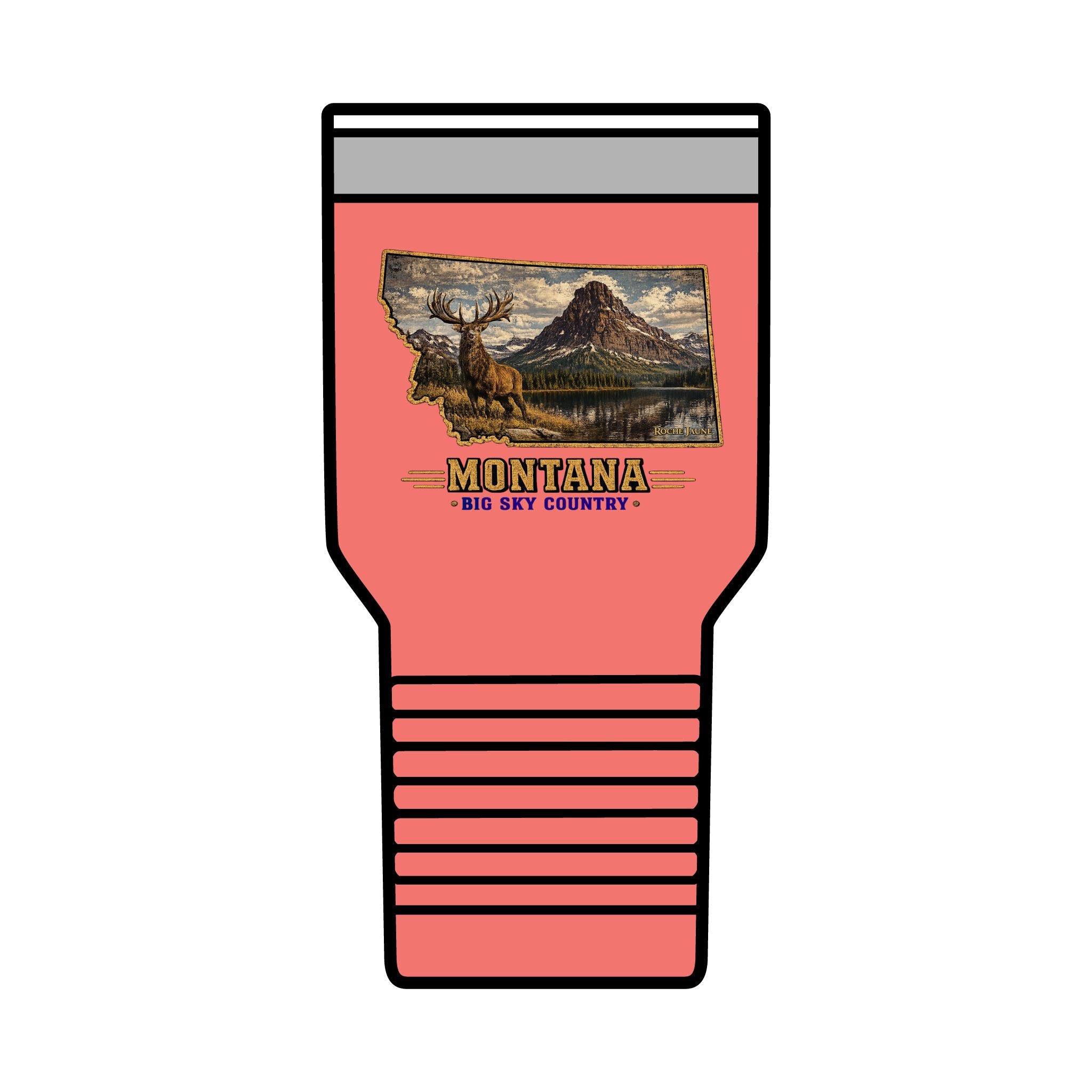 Montana Elk 30 oz. Tumbler – Big Sky Country Wildlife Scenic Travel Cup