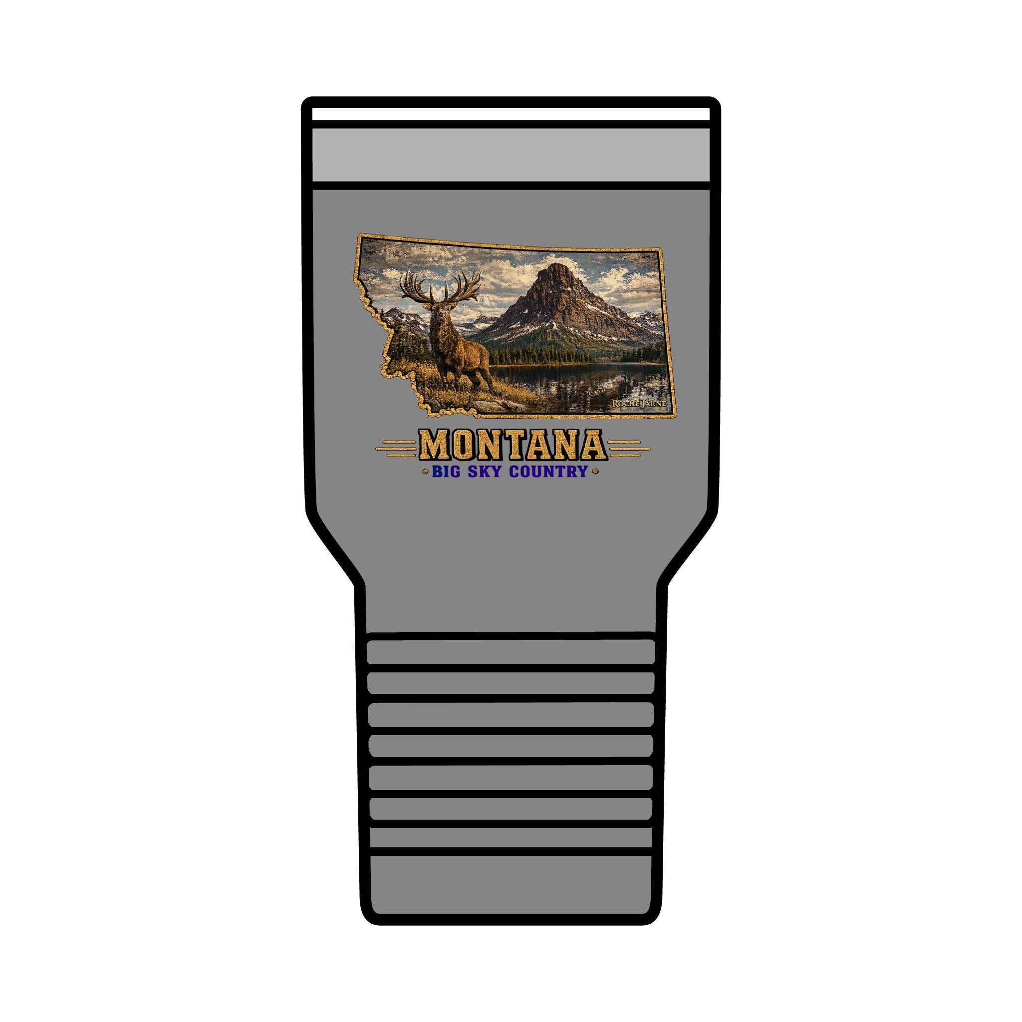Montana Elk 30 oz. Tumbler – Big Sky Country Wildlife Scenic Travel Cup