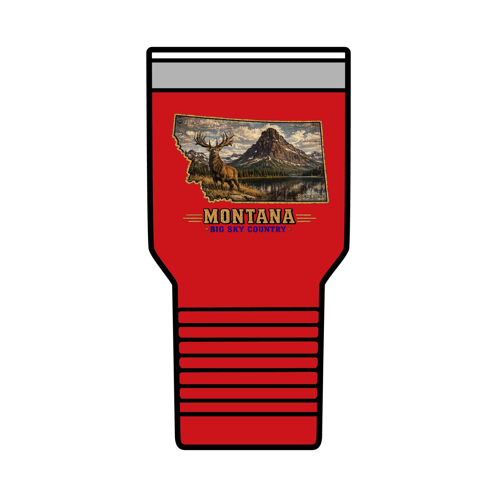 Montana Elk 30 oz. Tumbler – Big Sky Country Wildlife Scenic Travel Cup