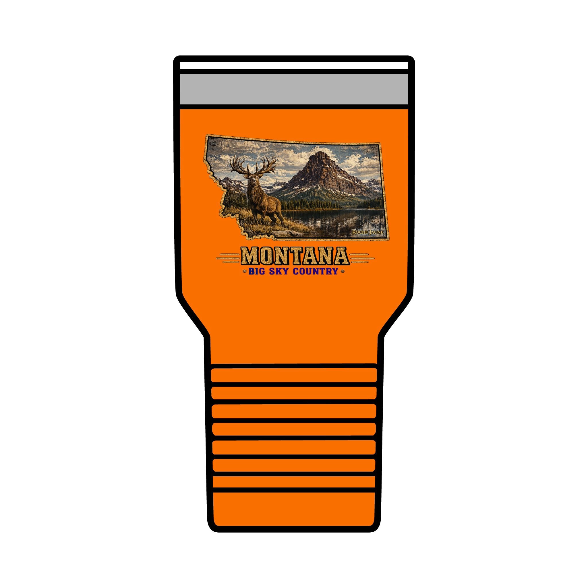 Montana Elk 30 oz. Tumbler – Big Sky Country Wildlife Scenic Travel Cup