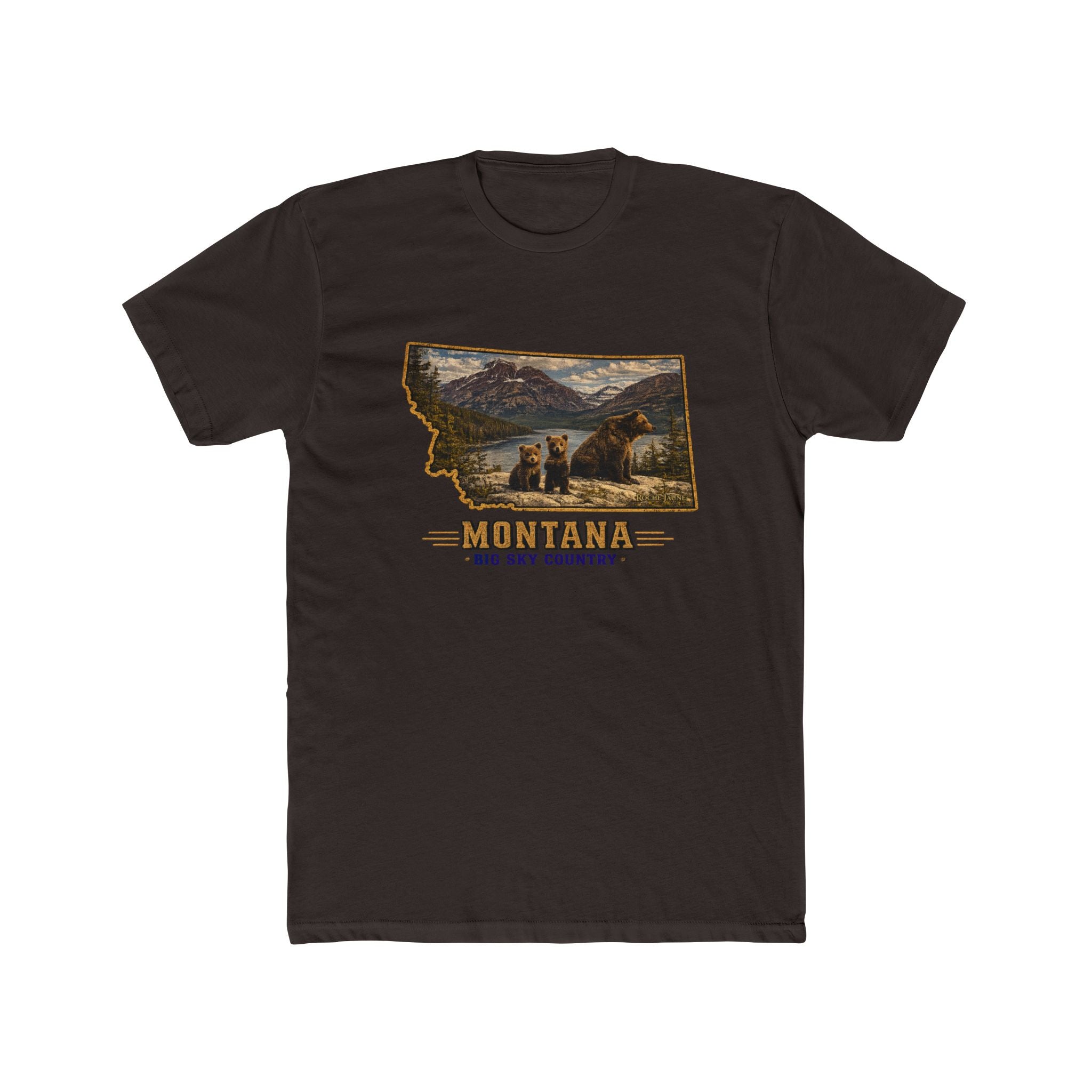 Montana Bear Family T-Shirt – Vintage Big Sky Country Wildlife Graphic Tee