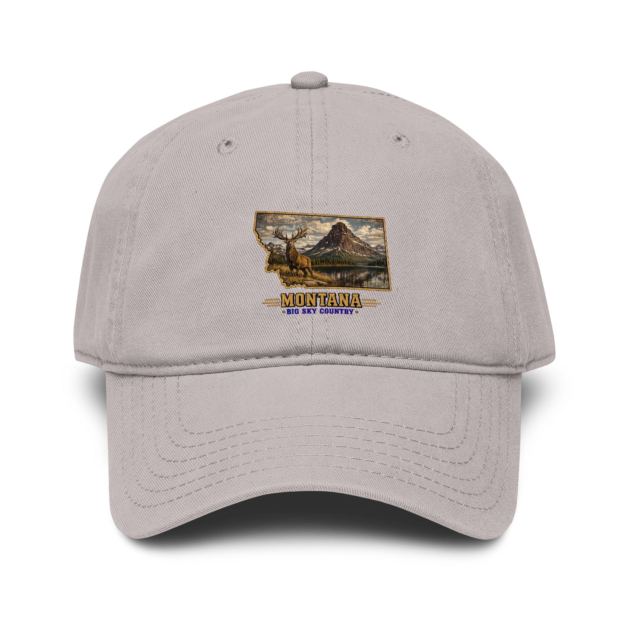 Montana Elk Baseball Cap – Soft Washed Vintage Big Sky Country Hat