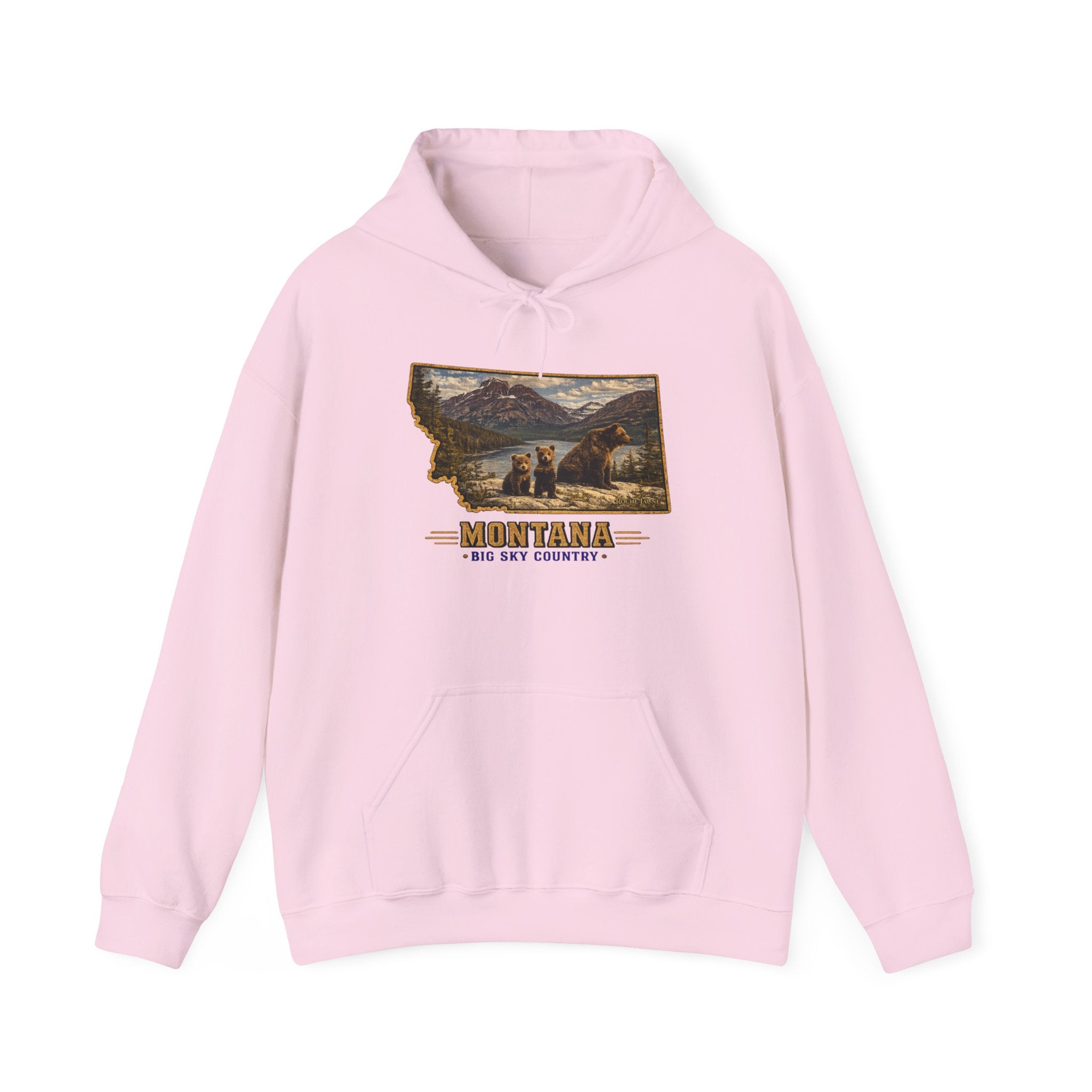 Montana Bear Family Wilderness Sweatshirt – Vintage Big Sky Country Graphic Pullover