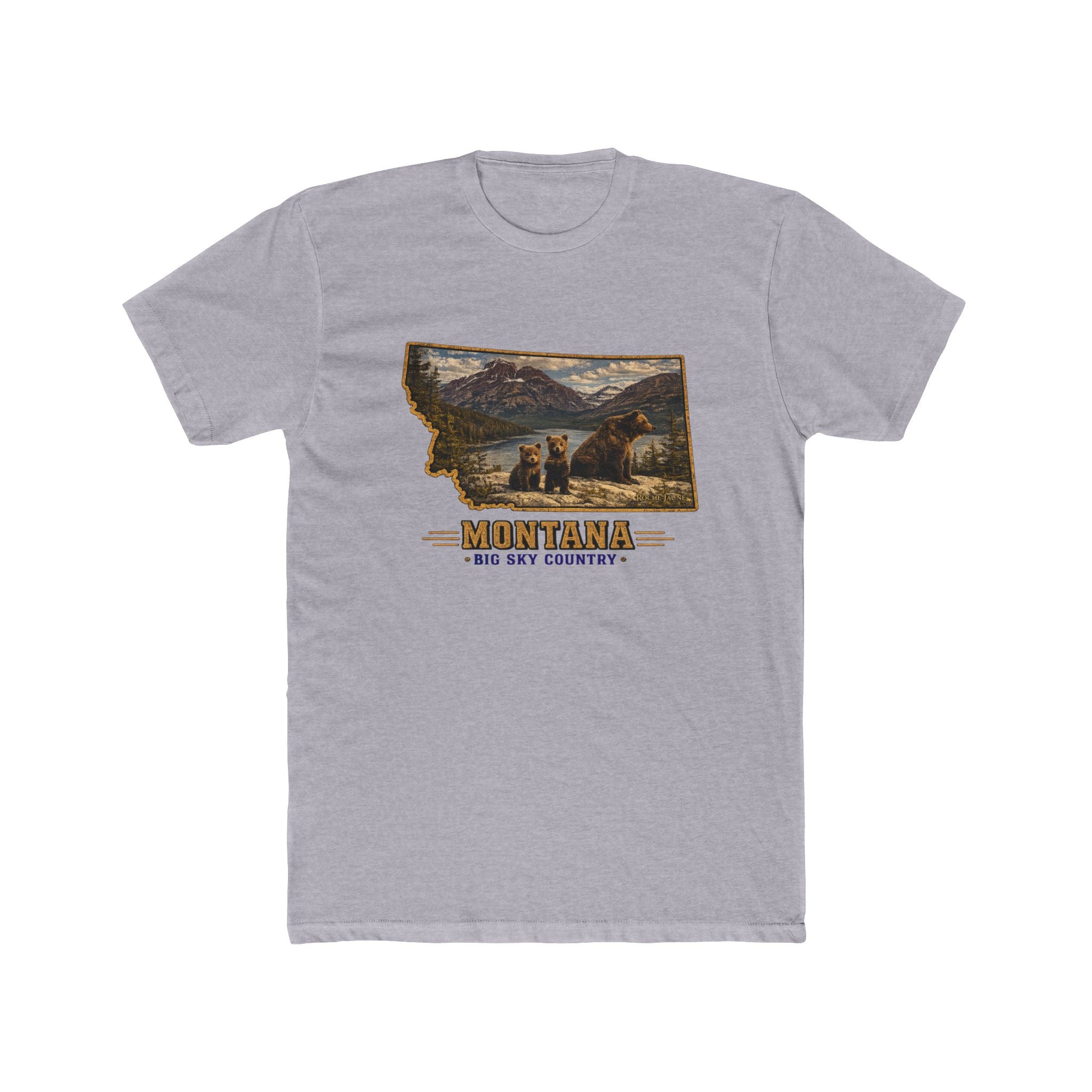 Montana Bear Family T-Shirt – Vintage Big Sky Country Wildlife Graphic Tee