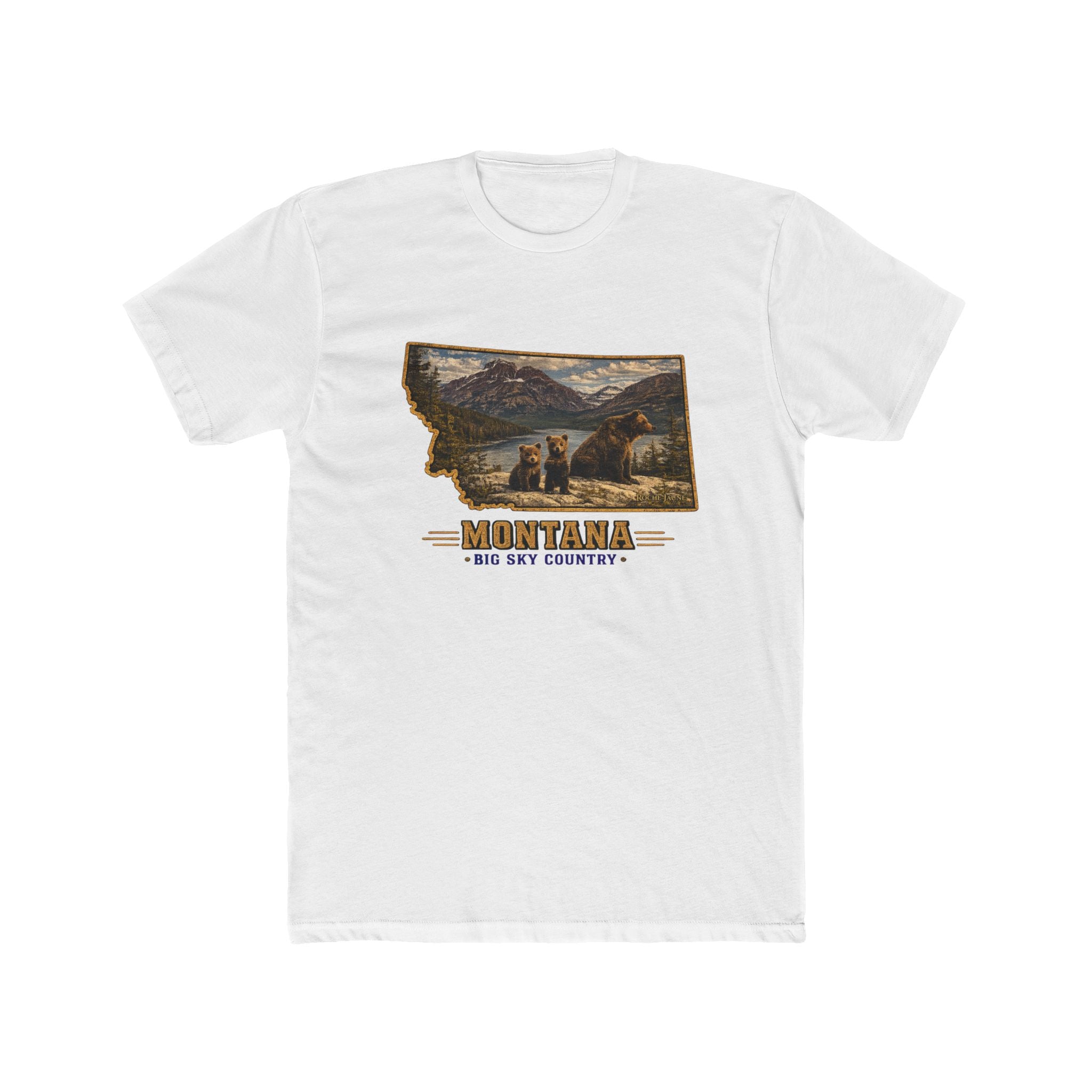 Montana Bear Family T-Shirt – Vintage Big Sky Country Wildlife Graphic Tee
